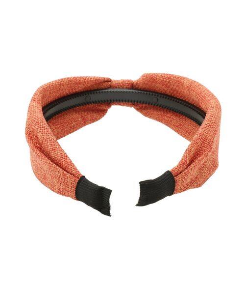 dazzlin（ダズリン）の「リボンサマーカチューシャ（カチューシャ・レディース・ベージュ/アイボリー/オレンジ・FREE）」の4枚目の写真