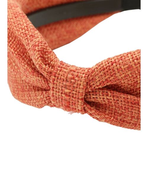 dazzlin（ダズリン）の「リボンサマーカチューシャ（カチューシャ・レディース・ベージュ/アイボリー/オレンジ・FREE）」の5枚目の写真