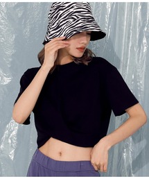 ANAP | フロントツイストクロップドTシャツ(Tシャツ/カットソー)