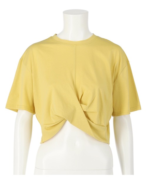 ANAP(アナップ)の「フロントツイストクロップドTシャツ(Tシャツ/カットソー・レディース・オフホワイト/グレイッシュベージュ/ブラック/イエロー系その他・FREE)」の13枚目の写真