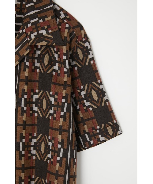 MOUSSY（マウジー）の「MULHOUSE OPEN COLLAR シャツ（シャツ/ブラウス・レディース・ボルドー/ブラウン/グリーン・FREE）」の12枚目の写真