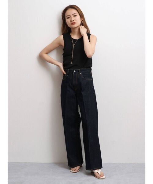 Ungrid（アングリッド）の「透かし編みニットタンクトップ（タンクトップ・レディース・ブラック/アイボリー/カーキ・FREE）」の17枚目の写真