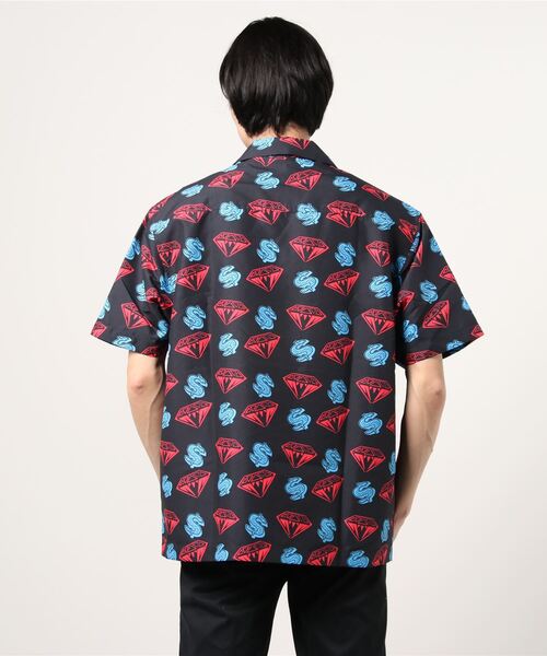 BILLIONAIRE BOYS CLUB(ビリオネア・ボーイズ・クラブ)の「DIAMOND & DOLLAR ALL OVER S/S SHIRT(シャツ/ブラウス・メンズ・ホワイト/ブラック・MEDIUM/X-LARGE/LARGE)」の7枚目の写真