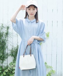 DOUBLE NAME | 【merモデルまるちゃんコラボ】タックBAG(ハンドバッグ)