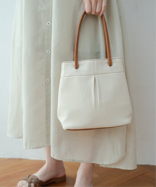 DOUBLE NAME（ダブルネーム）の「【merモデルまるちゃんコラボ】タックBAG（ハンドバッグ・レディース・ブラウン/キャメル・FREE）」の6枚目の写真