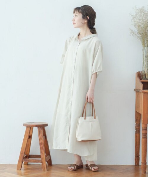 DOUBLE NAME（ダブルネーム）の「【merモデルまるちゃんコラボ】タックBAG（ハンドバッグ・レディース・ブラウン/キャメル・FREE）」の9枚目の写真