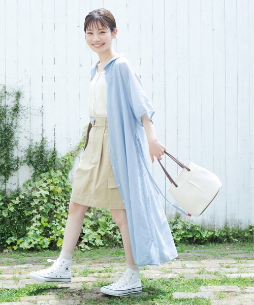 DOUBLE NAME（ダブルネーム）の「【merモデルまるちゃんコラボ】タックBAG（ハンドバッグ・レディース・ブラウン/キャメル・FREE）」の21枚目の写真