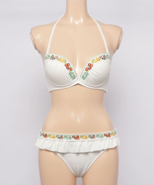セール Nuckle Market Second Story レトロフラワー刺繍ビキニ 水着 Pr01 ピーアールワン のファッション通販 Zozotown