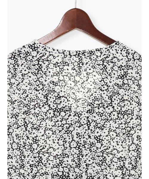 Te chichi（テチチ）の「単色花柄前開きワンピース（ワンピース・レディース・ブラック/グレー・ﾌﾘ-）」の15枚目の写真