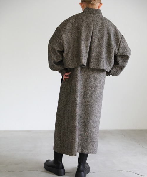 select MOCA(セレクトモカ)の「2022 AW ヘリンボーン3wayコート(その他アウター・レディース・ライトグレー/ライトベージュ・FREE)」の21枚目の写真