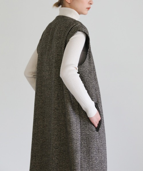 select MOCA(セレクトモカ)の「2022 AW ヘリンボーン3wayコート(その他アウター・レディース・ライトグレー/ライトベージュ・FREE)」の19枚目の写真