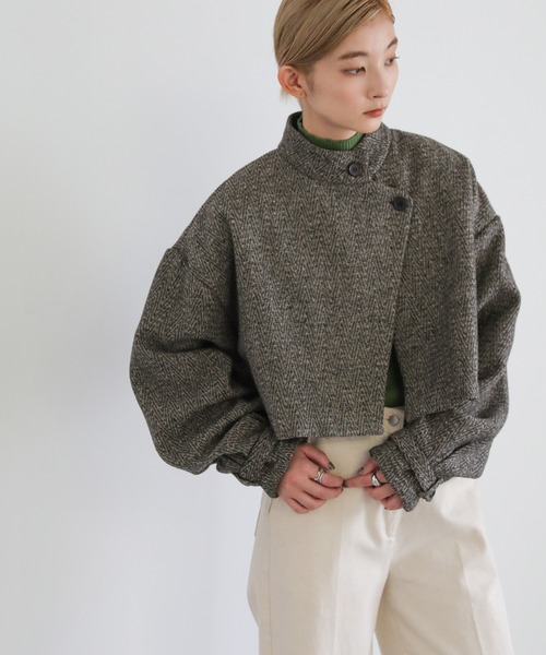 select MOCA(セレクトモカ)の「2022 AW ヘリンボーン3wayコート(その他アウター・レディース・ライトグレー/ライトベージュ・FREE)」の16枚目の写真