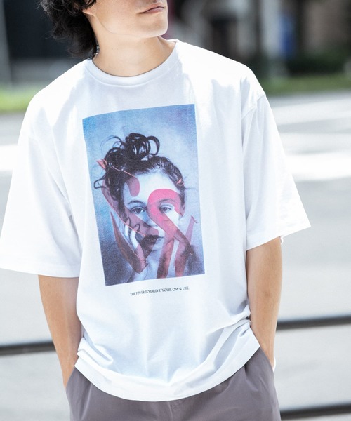 ITEMS URBANRESEARCH（アイテムズ アーバンリサーチ）の「フォト&ロゴ プリントTシャツ S.T.C.（Tシャツ/カットソー・メンズ・その他3/その他2/その他1・LARGE/MEDIUM）」の5枚目の写真