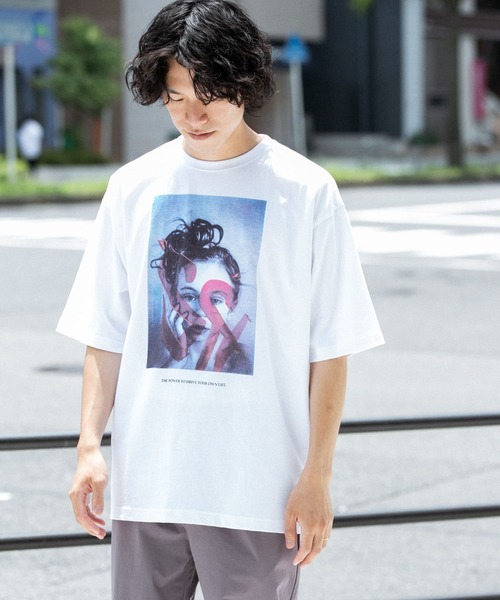 ITEMS URBANRESEARCH（アイテムズ アーバンリサーチ）の「フォト&ロゴ プリントTシャツ S.T.C.（Tシャツ/カットソー・メンズ・その他3/その他2/その他1・LARGE/MEDIUM）」の14枚目の写真