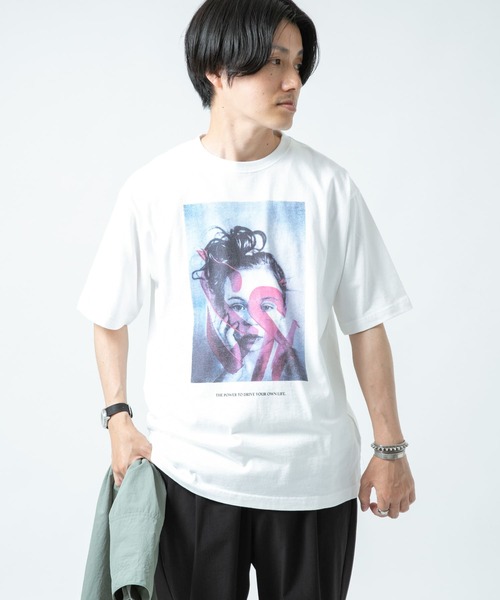 ITEMS URBANRESEARCH（アイテムズ アーバンリサーチ）の「フォト&ロゴ プリントTシャツ S.T.C.（Tシャツ/カットソー・メンズ・その他3/その他2/その他1・LARGE/MEDIUM）」の16枚目の写真