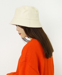 salle de bal POUR TOUS（サルデバルプールトゥス）の「【 polka polka / ポルカポルカ 】 フェイクレザー バケットハット SDI（ハット）」