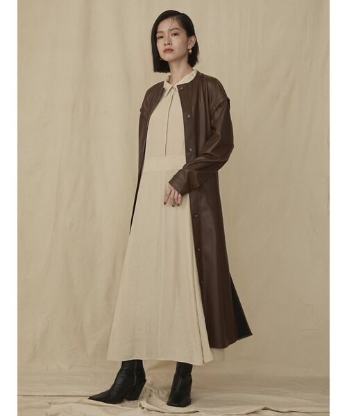 COTORICA（コトリカ）の「ピンタックデザイン襟付ワンピース（ワンピース・レディース・レッド/ブルー/アイボリー・FREE）」の14枚目の写真