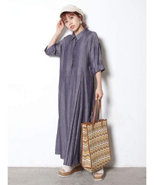 COTORICA（コトリカ）の「ピンタックデザイン襟付ワンピース（ワンピース・レディース・レッド/ブルー/アイボリー・FREE）」の17枚目の写真