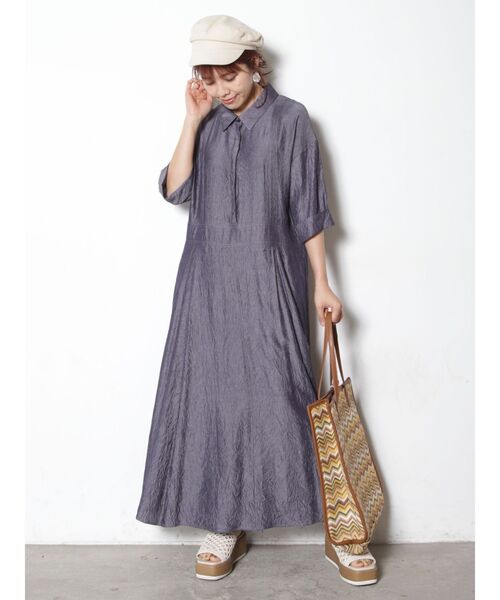 COTORICA（コトリカ）の「ピンタックデザイン襟付ワンピース（ワンピース・レディース・レッド/ブルー/アイボリー・FREE）」の18枚目の写真