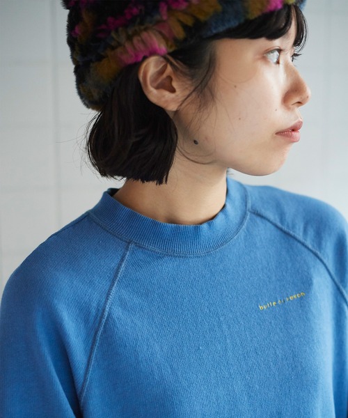 bulle de savon（ビュルデサボン）の「Bigロゴトレーナー（スウェット・レディース・サックスブルー/オレンジ/ピンク・FREE）」の17枚目の写真