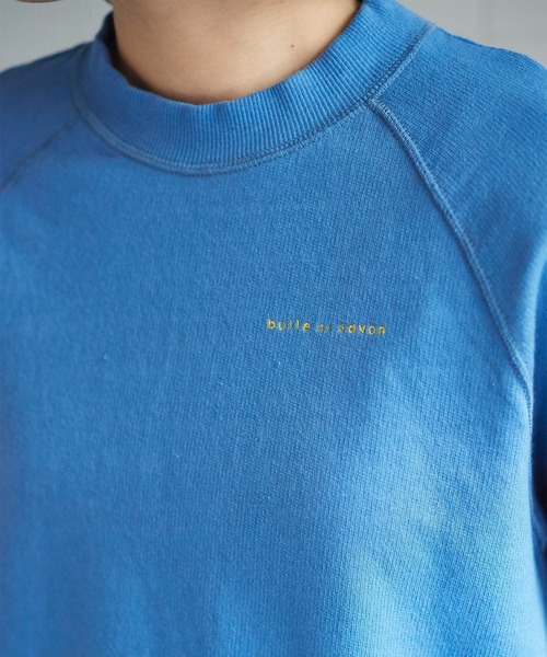 bulle de savon（ビュルデサボン）の「Bigロゴトレーナー（スウェット・レディース・サックスブルー/オレンジ/ピンク・FREE）」の13枚目の写真