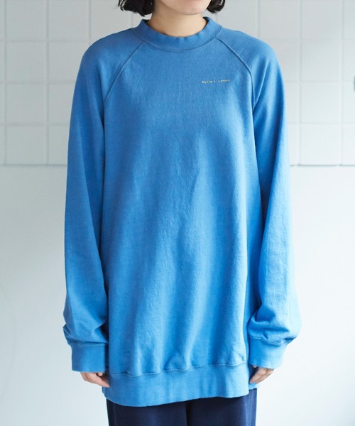 bulle de savon（ビュルデサボン）の「Bigロゴトレーナー（スウェット・レディース・サックスブルー/オレンジ/ピンク・FREE）」の20枚目の写真