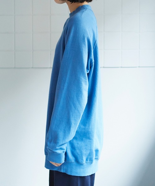 bulle de savon（ビュルデサボン）の「Bigロゴトレーナー（スウェット・レディース・サックスブルー/オレンジ/ピンク・FREE）」の21枚目の写真