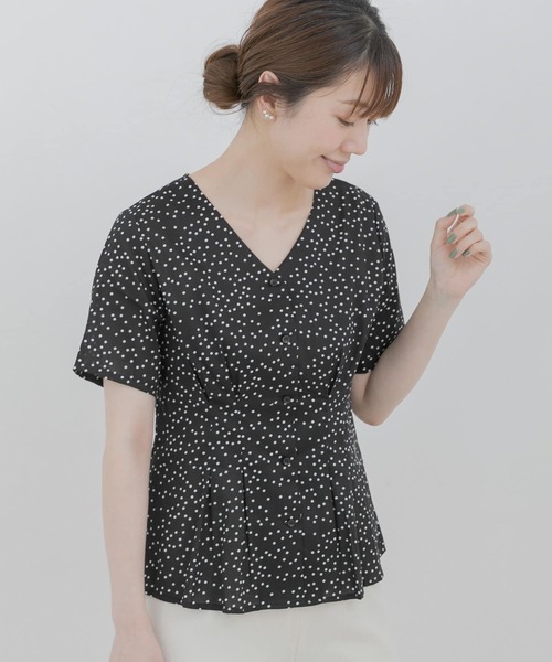 URBAN RESEARCH Sonny Label(アーバンリサーチサニーレーベル)の「Vネックドットブラウス(シャツ/ブラウス・レディース・ブラック/オフホワイト・FREE)」の11枚目の写真
