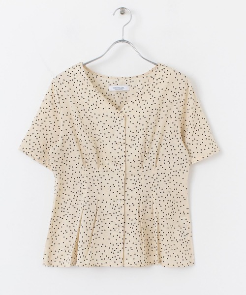 URBAN RESEARCH Sonny Label(アーバンリサーチサニーレーベル)の「Vネックドットブラウス(シャツ/ブラウス・レディース・ブラック/オフホワイト・FREE)」の6枚目の写真