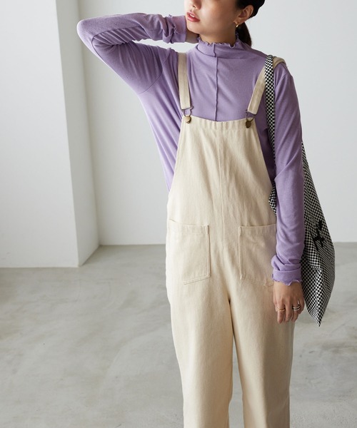 forksy.(フォルクシー)の「【forksy.】シアーメローハイネックアソート柄カットソー(Tシャツ/カットソー・レディース・ベージュ/ブラウン/ライトグリーン/グレイッシュブルー/ダークオレンジ/アイボリー/ブラック/オレンジ/パープル系その他/ブラウン系その他/パープル/グリーン系/ブルー系/グレー系/ブラウン系/オレンジ系・FREE)」の12枚目の写真