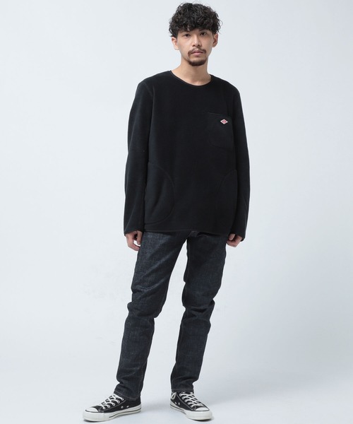 DANTON(ダントン)の「DANTON / Fleece Crewneck Pullover(その他トップス・メンズ・ブラック/ネイビー・44/40/38/42)」の3枚目の写真