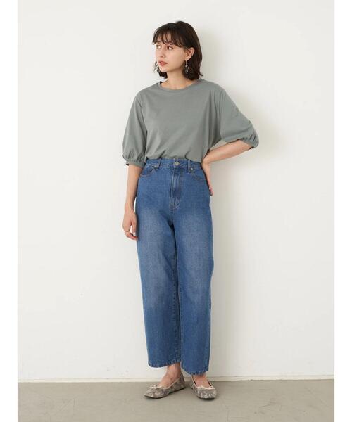 earth music&ecology（アースミュージックアンドエコロジー）の「5分袖パフスリーブカットチュニック ＊（チュニック・レディース・ピンク系その他2/ミント/チャコールグレー/オフホワイト・FREE）」の11枚目の写真