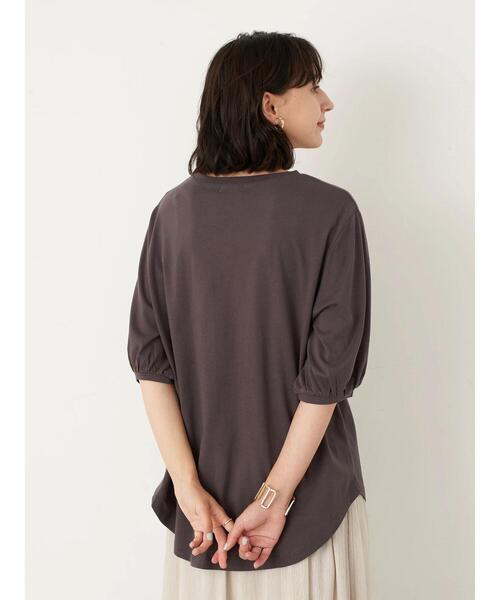 earth music&ecology（アースミュージックアンドエコロジー）の「5分袖パフスリーブカットチュニック ＊（チュニック・レディース・ピンク系その他2/ミント/チャコールグレー/オフホワイト・FREE）」の16枚目の写真