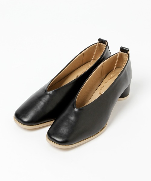 mysty woman（ミスティウーマン）の「アクセ付きフカフカパンプス 957726（パンプス・レディース・ブラック/アイボリー/イエロー系・MEDIUM/LARGE）」の4枚目の写真