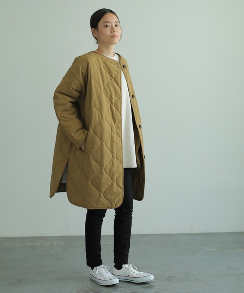 AMERICAN HOLIC(アメリカンホリック)の「【WEB限定】キルトライナーコート(その他アウター・レディース・ブラック/カーキ/アイボリー/キャメル・S/M/L)」の16枚目の写真