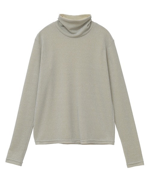 CLANE（クラネ）の「TURTLE　LAME TOPS（Tシャツ/カットソー・レディース・ホワイト/ブラック・1/2）」の21枚目の写真