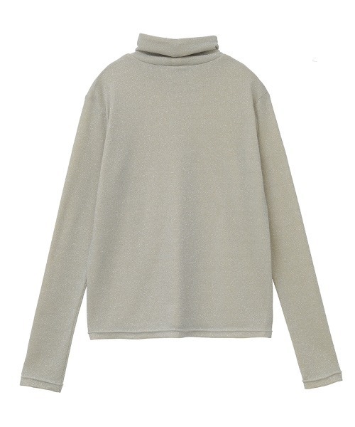 CLANE（クラネ）の「TURTLE　LAME TOPS（Tシャツ/カットソー・レディース・ホワイト/ブラック・1/2）」の10枚目の写真