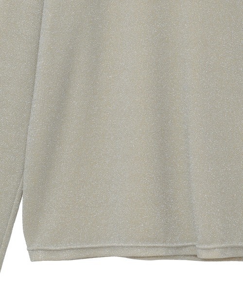 CLANE（クラネ）の「TURTLE　LAME TOPS（Tシャツ/カットソー・レディース・ホワイト/ブラック・1/2）」の7枚目の写真