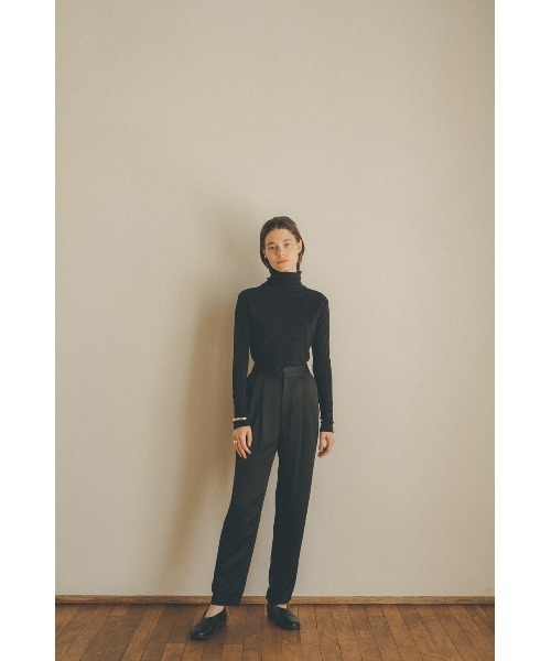 CLANE（クラネ）の「TURTLE　LAME TOPS（Tシャツ/カットソー・レディース・ホワイト/ブラック・1/2）」の13枚目の写真