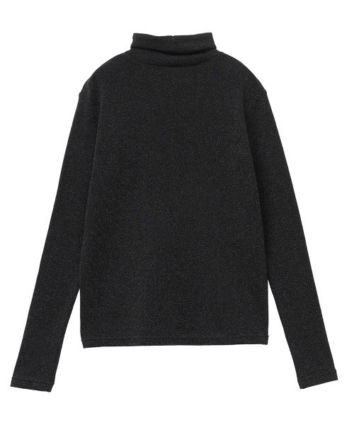 CLANE（クラネ）の「TURTLE　LAME TOPS（Tシャツ/カットソー・レディース・ホワイト/ブラック・1/2）」の8枚目の写真