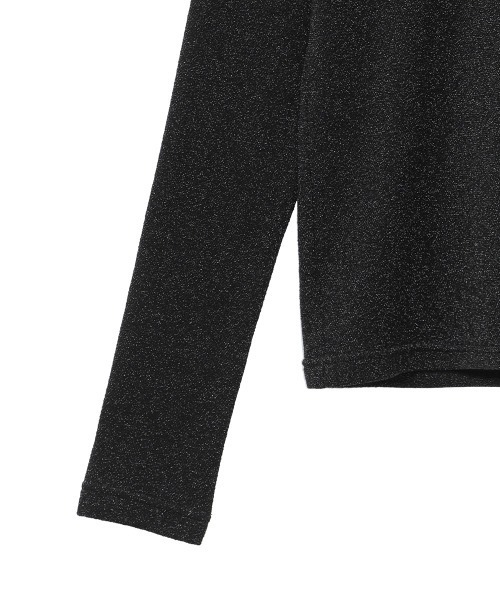 CLANE（クラネ）の「TURTLE　LAME TOPS（Tシャツ/カットソー・レディース・ホワイト/ブラック・1/2）」の17枚目の写真