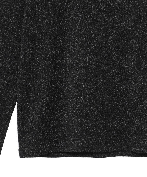 CLANE（クラネ）の「TURTLE　LAME TOPS（Tシャツ/カットソー・レディース・ホワイト/ブラック・1/2）」の9枚目の写真