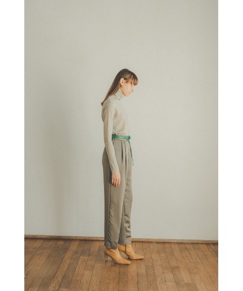 CLANE（クラネ）の「TURTLE　LAME TOPS（Tシャツ/カットソー・レディース・ホワイト/ブラック・1/2）」の3枚目の写真