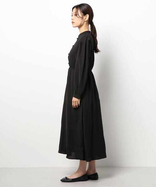 SPINNS（スピンズ）の「チャイナボタン ワンピース（ワンピース・レディース・ワイン/ブルー/ダークグリーン/ブラック・ONESIZE）」の5枚目の写真