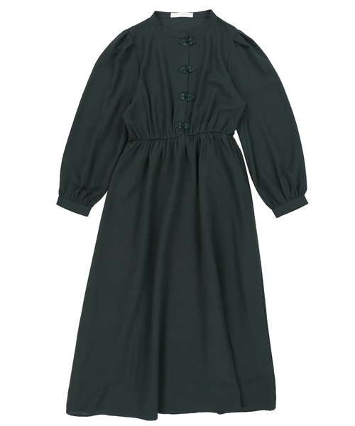 SPINNS（スピンズ）の「チャイナボタン ワンピース（ワンピース・レディース・ワイン/ブルー/ダークグリーン/ブラック・ONESIZE）」の8枚目の写真