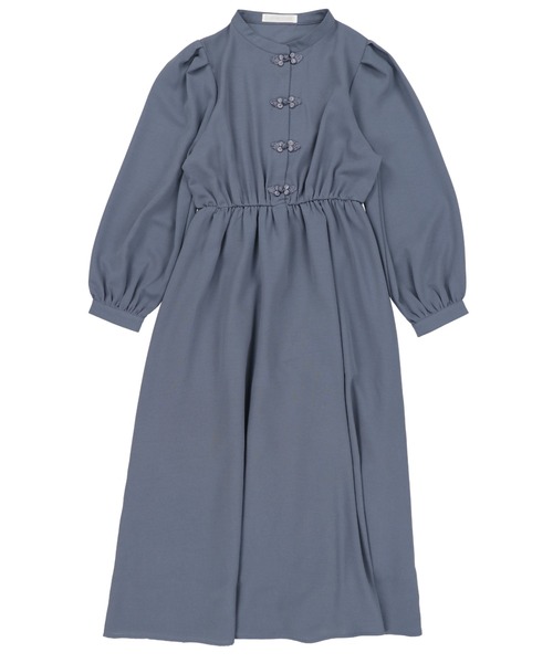 SPINNS（スピンズ）の「チャイナボタン ワンピース（ワンピース・レディース・ワイン/ブルー/ダークグリーン/ブラック・ONESIZE）」の10枚目の写真