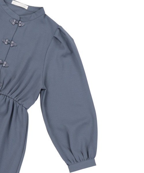 SPINNS（スピンズ）の「チャイナボタン ワンピース（ワンピース・レディース・ワイン/ブルー/ダークグリーン/ブラック・ONESIZE）」の13枚目の写真