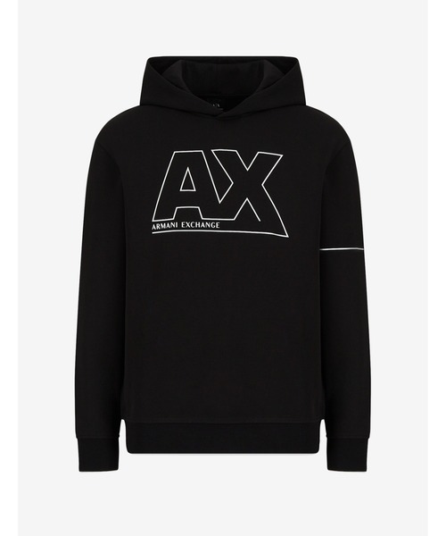 ARMANI EXCHANGE（アルマーニエクスチェンジ）の「【A|X アルマーニ エクスチェンジ】AXロゴ&ライン　スウェットパーカ（パーカー・メンズ・ブラック・SMALL/MEDIUM/LARGE/X-SMALL）」の6枚目の写真