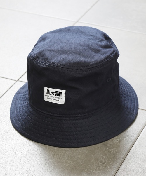 CONVERSE（コンバース）の「【CONVERSE/コンバース】ALL STAR コットンツイルバケットハット（ハット・メンズ・ホワイト/ブラック/ベージュ/ネイビー/マスタード/ライトグリーン/ダークパープル/ピンク・FREE）」の5枚目の写真