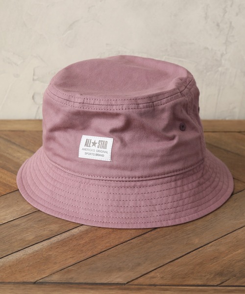 CONVERSE（コンバース）の「【CONVERSE/コンバース】ALL STAR コットンツイルバケットハット（ハット・メンズ・ホワイト/ブラック/ベージュ/ネイビー/マスタード/ライトグリーン/ダークパープル/ピンク・FREE）」の6枚目の写真